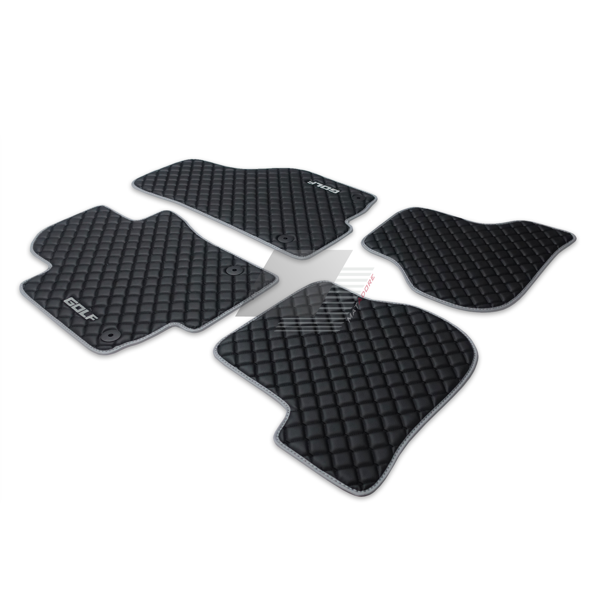 VW Golf 5 Plus Leather Floor Mats 2005 Onwards #GOLF